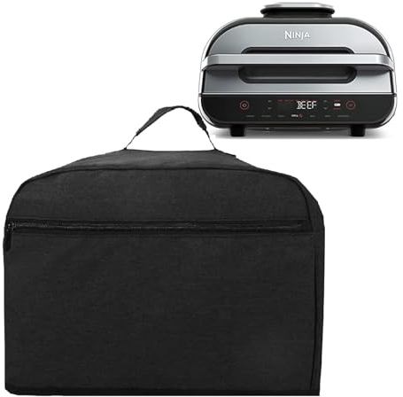 Staubschutz für Ninja Foodi Smart XL Grill (FG551), Outdoor wasserdichte Grillabdeckung mit verstellbaren Kordelzügen, leicht, 600D Ninja Zubehör