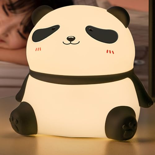 Demiawaking Silikon Wasserschwein Nachtlicht Nachttischlampe, wiederaufladbar Tischlampe, Kinderzimmer LED Lichter, Kinder Nachtlicht Geburtstagsgeschenk für Teenager Mädchen Jungen Kleinkind (A)