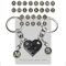 Guidre Llaveros Pareja Corazón para Novios,Enamorados,Schlüsselanhänger Herz,2 Stk Personalisierte Schwarz Herzförmig Schlüsselanhänger Partner,Regalo de San Valentín,Aniversario y Cumpleaños