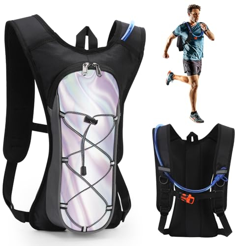 Hydration Backpack, Shinkuro Water Pack with 2L Water Bladder Lightweight Hiking Rucksack Hydration Vest Bag Pack Perfect for Outdoor Cycling Marathon Running Skiing Camping Climbing for Men and Women