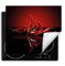DarHaus Herdabdeckplatte Einteilig Küche Herdabdeckung Ceranfeld Herdabdeckplatten Anti Rutsch Matte Aufrollbar 60x52 cm, rot - Chilli