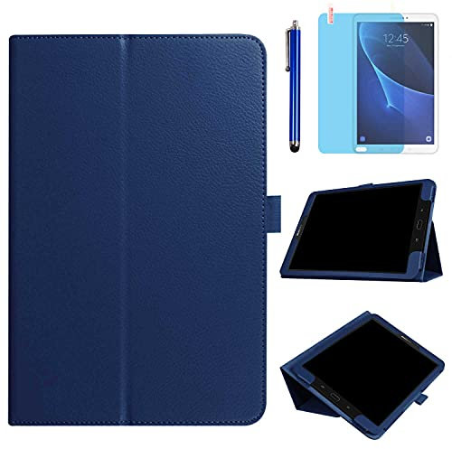 Custodia per Samsung Galaxy Tab E 9,6 2015 (SM-T560 T561 T565 SM-T567V), in pelle sottile, pieghevole, con supporto, custodia protettiva completa, con pennino capacitivo, pellicola per lo schermo