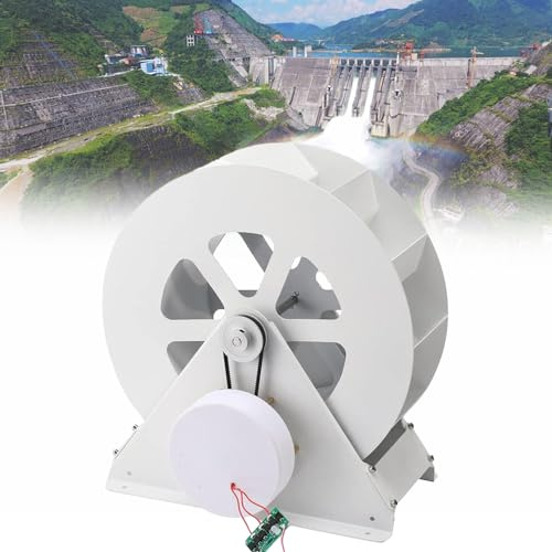 LZDOYY 50 W/100 W Mikro-Wasserkraft-Turbinengenerator, langsamer Hydro-Wasserrad-Generator für Haushalts-Außenbeleuchtungserzeugung, Stromgeräte, Wasser-Wasser-Turbinen-Generator,100W