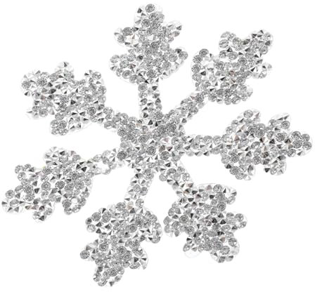 SEWACC 4stücke Snowflake Rhinestone Patch Glitzernder Strass Aufnäher Zum Aufbügeln Für Kleidung Taschen Und Kostüme Für Hochzeiten Und Festliche Anlässe