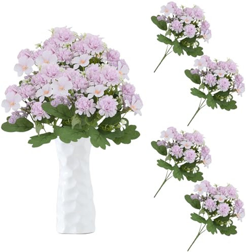 astylishome Bouquet di fiori finti grandi fiori artificiali crisantemo palla fiori ortensia in seta bouquet da sposa per casa giardino festa ufficio caffè decorazioni casa 3512