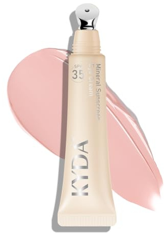 KYDA Under Eye Brightener, Mineral Eye Cream Eye Corrector, 3-in-1 Anti-Aging Augencreme gegen dunkle Augenringe und feine Linien, SPF 35, Pink