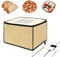 Bourske Brot Gärbox Sauerteig, Gärbox mit heizung für Brotteig Teiggärbox mit thermostat für Hobbybäcker, Faltbare Fermentation Box (Schwarze Kante, 40x30x25cm)