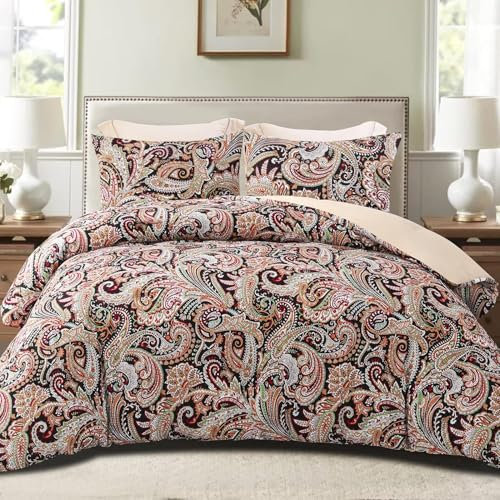Bettdecke 155x220 Winter - Abstrakte Linienmuster Deko Geschenke Wende Steppdecke, Boho 4 Jahreszeiten Bettdecken Ohne Bezug Waschbar, Warme Weiche Winterdecke, Ganzjahresdecke mit 2 Kissenbezug