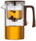 Kcvzitrds Théière à Filtration Magnétique - Séparation Automatique du Thé, à Petite Taille, Théière en Verre pour Une Utilisation au Bureau
