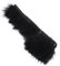 SHINEOFI Flauschiger Federgürtel kindermütze Kappe DIY Federstoffgürtel hohzeitdeko für Kleidung Nähen Fransen trimmen DIY Nähzubehör nähen Handwerk Dekoration Truthahnfedern Black