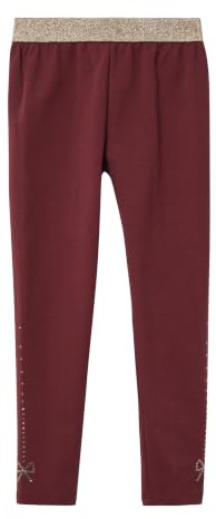 s.Oliver Kuschlige Leggings mit Glitzerbund und Artwork