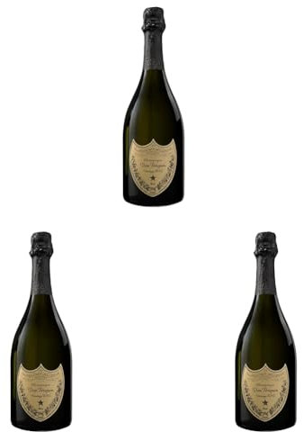 Dom Perignon Champagner Vintage 2015 - Exklusiver Jahrgangschampagner, 0,75l (Packung mit 3)