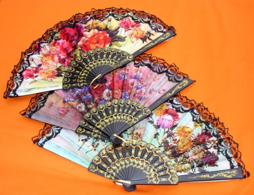 AAF Nommel®, Tanz, Deko, Sommer, Wind Fächer, spanisch Flamenko, Nr. 020