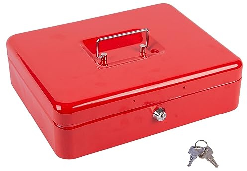 Ashley 12 INCH Cash Box, red/Blue