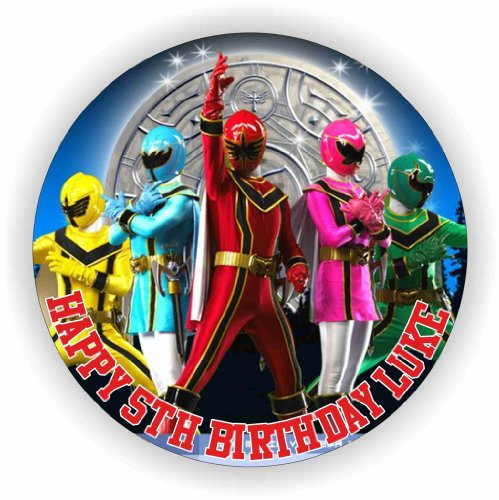 Birthday Bazaar Power Rangers Mystic Forcecake Topper : 7.5 Rice Paper