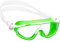 Cressi Baloo Goggles - Einscheibenbrille zum Schwimmen, Schwimmbad und Schnorcheln, Limette/Weiß, 2/7 Jahre, Junior Unisex