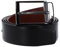 JOOP Herren 7162 JOOPCOLL. Belt 3,5 cm Gürtel, Mehrfarbig (Schwarz-Cognac 10-55), 95