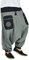 virblatt - Aladinhose Damen | 100% Baumwolle | Haremshose Damen Goa Hose Damen Pumphose Hippie Hose Damen Sommerhose Damen leicht - Stampfgewand S-M grau