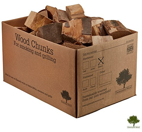 Beech Smoking Wood Chunks - Eight Flavours, Kiln Dried, Large 7-9KG Box