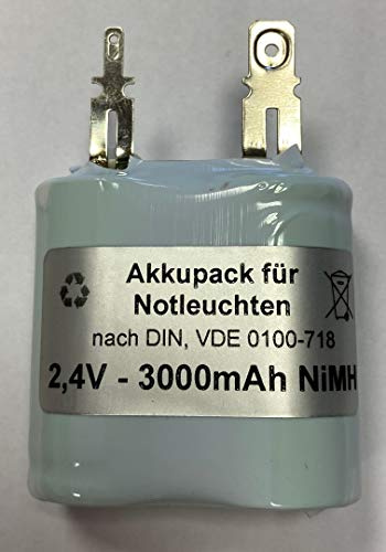 Ersatzakku/Akku 2,4V 3000mAh passend zu Zumtobel 04797088
