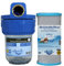 Wasserfilter 5 Zoll Schmutzfilter Sandfilter Vorsatzfilter Garten Hauswasserwerke Filtereinsatz (1 Zoll Innengewinde mit Schlüssel und Halter, Mit 10 µ Aktivkohlefilter)