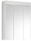 xonox.home X19 A9 725 Snow Spiegelschrank Bad in Weiß Hochglanz, Badschrank 79x60x18 cm