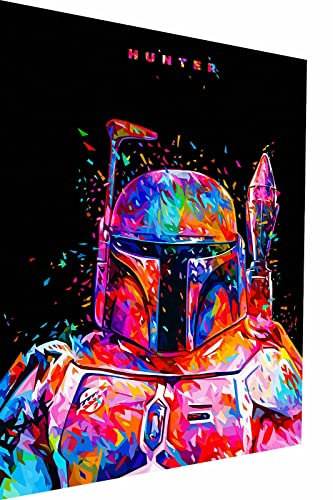 Magic Canvas Art Hunter Star Wars AbstraktLeinwandbild 1- teilig Hochwertiger Kunstdruck Wandbilder – B8116, Größe: 60 x 40 cm