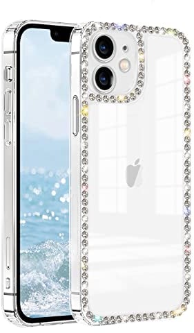 VAOXTY Compatible with iPhone 11 Clear Case Bling Diamond Rhinestone Cute for Girls Women Girly Case Glitter Shiny Sparkle Bumper Design Soft Silicone Luxury Fashion Protective 3D Phone Case