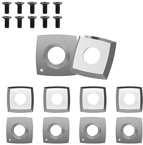 Juego de placas de corte reversibles de Ceiever de metal duro para torneos, cincel giratorio de acero giratorio para herramientas de torneado de madera