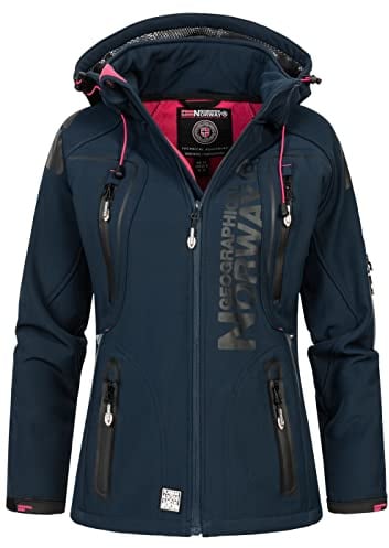 Geographical Norway Damen Herbst Winter Jacke Softshelljacke Windbreaker Übergang Regen Jacke