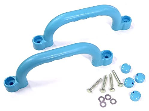 Handgriffe 2er Set für Spielturm Sicherheitshandgriffe Haltegriffe Kletterturm türkis
