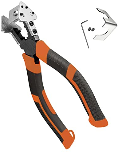 V-förmiger Gehrungsschere Gummistreifen Scheren, 90° Winkelschere Scheren Gehrungsschneider mit rutschfestem Griff, Gehrungsschere Schneidwerkzeug für Tür und Fenster (90° V-förmiger)