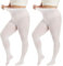 MANZI Strumpfhose Damen grosse grössen Bunte Feinstrumpfhose für Damen 70 Denier,Weiß,3XL