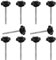 JJWNMLL 10pcs tornillo de fijación Perilla tornillo en forma de estrella M8 * 80 mm tornillo del tornillo de reemplazo de hilo tornillo de fijación Perilla manual en forma de estrella, Mango negro