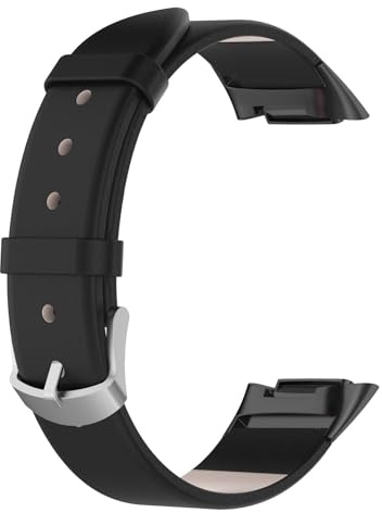 Armbänder Kompatibel mit Fitbit Charge 6 Leder Armband Hochwertige PU Leder Uhrenarmband für Herren Damen Eleganten Ersatz Lederband