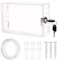 BOXOB Thermostat Lock Box with Keys, Transparent Cover Clear Guard for Wall AC Home Restaurant Supply Fits 6.3x4.5x2.3 Inch or Smaller