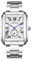 JewelryWe Uhren Herren Edelstahl Herrenuhr: 30 Wasserdicht Datum Kalender Analog Quarz Armbanduhr Männer Edelstahl Armband Uhr mit Weiß Rechteckigem Römischen Ziffern Zifferblatt