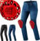 SHIMA Rider Motorrad Jeans Herren mit Protektoren Airforce Knieprotektoren Motorradhose Kurzgrößen Hosen Motorradjeans für Herren Protektorenhose Textilhose Jeanshose Lang (Männer, Blau, 36/32)