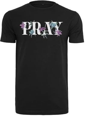 Mister Tee Herren Flower Pray Tee Black, M