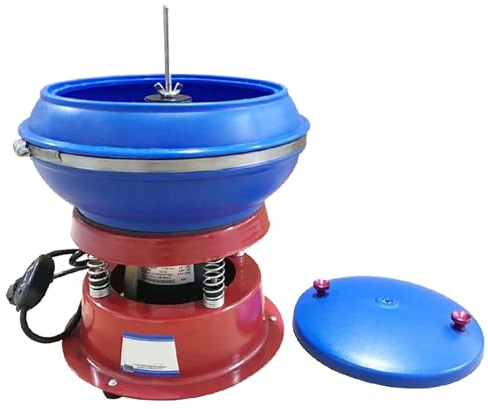 SACLMD Vibratorio plastica Tumbler,Gioielli lucidatore Tumbler,Mini Rotary Tumbler Macchina,per la lucidatura Superficiale macinazione Buffing Gemme Gioielli Monete,110V