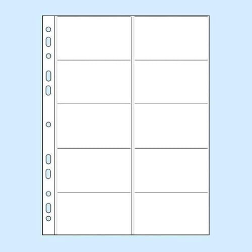 Prospekthüllen für 10 Visitenkarten, 100 Stück