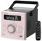 Boombox Lecteur CD Portable | Son stéréo 20 W | Batterie Rechargeable | Bouton d'ouverture Automatique du Couvercle | Bluetooth 5.3/Radio FM/USB/AUX | Micro et Prise Casque | Télécommande (118 Pink)