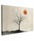 MuchoWow© Leinwand Groß 120x80 cm XXL Deko Schlafzimmer Aesthetic Leinwandbilder Wohnzimmer Gemälde Foto Geschenk Living Room Decoration Natur - Schwarz - Mond - Kunst - Modern