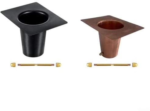 Rain Chain Gutter Adapter Accessories, Metal Rain Chain Gutter Accessories, For Downspout Outlet(aluminum alloy)
