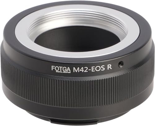 Hersmay M42-EOSR Adaptateur d'objectif M42 vers EOS R pour appareil photo Canon EOS R RP R5 R5C R6 R8 R10 RF Mount Mirrorless