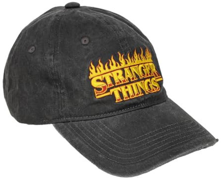 CERDÁ LIFE'S LITTLE MOMENTS Unisex Stranger Things Erwachsene Gebogene SCHIRMMÜTZE Baseball Cap, SCHWARZ, One Size