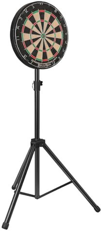 Dartboard Tripod Stand Heavy Duty Tripod Dartboard Stand Stainless Steel Adjustable Height Holder Travel Tripod Board Holder Stable Design Easy to Assemble