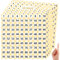 1-100 Etiketten Zahlen Aufkleber Kreise, 25 Blatt Holografische Zahlen Nummern Sticker Klebezahlen, Fortlaufende Klebepunkte Etiketten Selbstklebend,Büros Klassifikation - Weiß 10mm, 2500 Stück