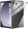 World biz Clear Case for Samsung Galaxy Tab A9 8.7-Inch 2023 (SM-X110/SM-X115/SM-X117), Flexible Transparent Soft Bumper TPU Reinforced Corner, Shockproof Cover