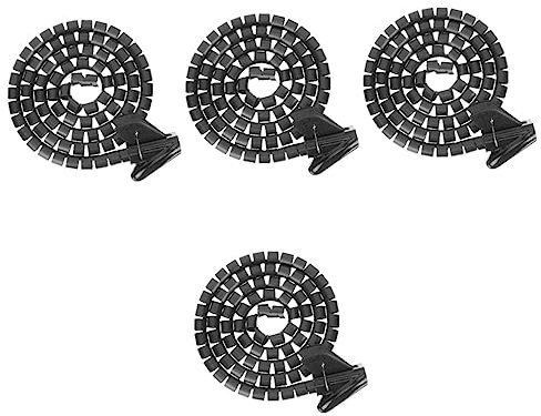 DOITOOL 4pcs Cable Management Sleeves Cable Wrap Spiral Cable Wrap Wire Trunking Cable Tube Organizer